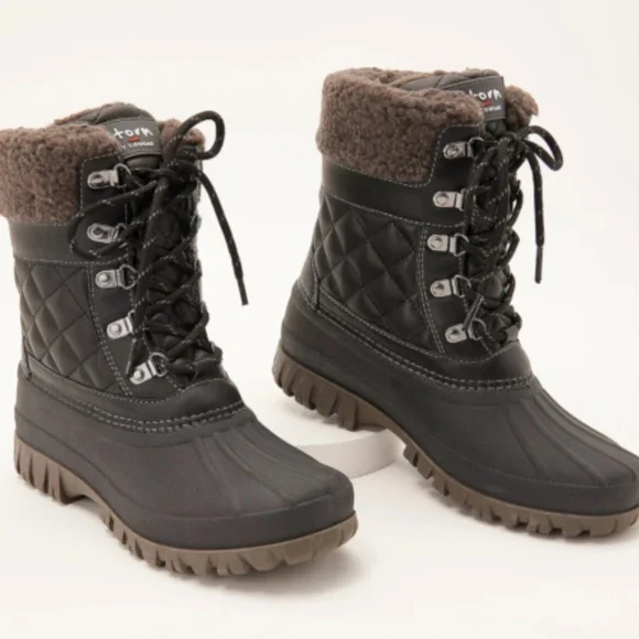 New Storm By Cougar Waterproof Lace Up Winter Boots Carlisle Quilt -11F/-24C NIB - Picture 2 of 7